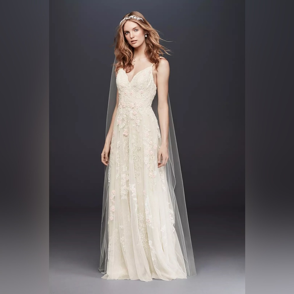 A-Line Wedding Dress with Double Straps